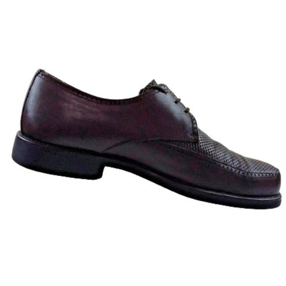 Toschi CIS Equipped Carbonlite Oxfords Dress Shoes Apron Toe Brown Leather - Picture 3 of 12